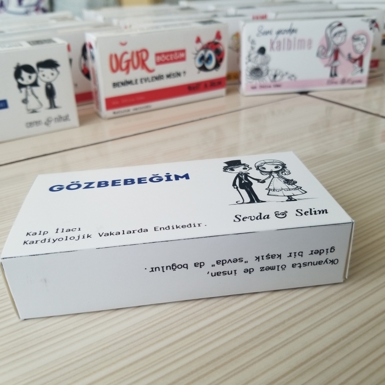 Gözbebeğim ilaç kutusu davetiyesi